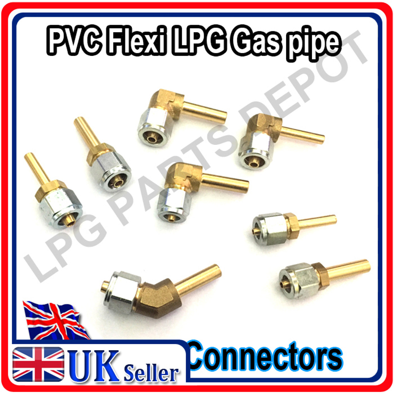 PVC gas pipe connectors
